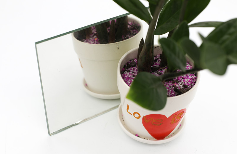 Miroir argenté de 3 mm, 4 mm, 5 mm et verre miroir en aluminium