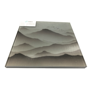 5 mm + 5 mm montagnes et eaux peignant le verre de verre feuilleté