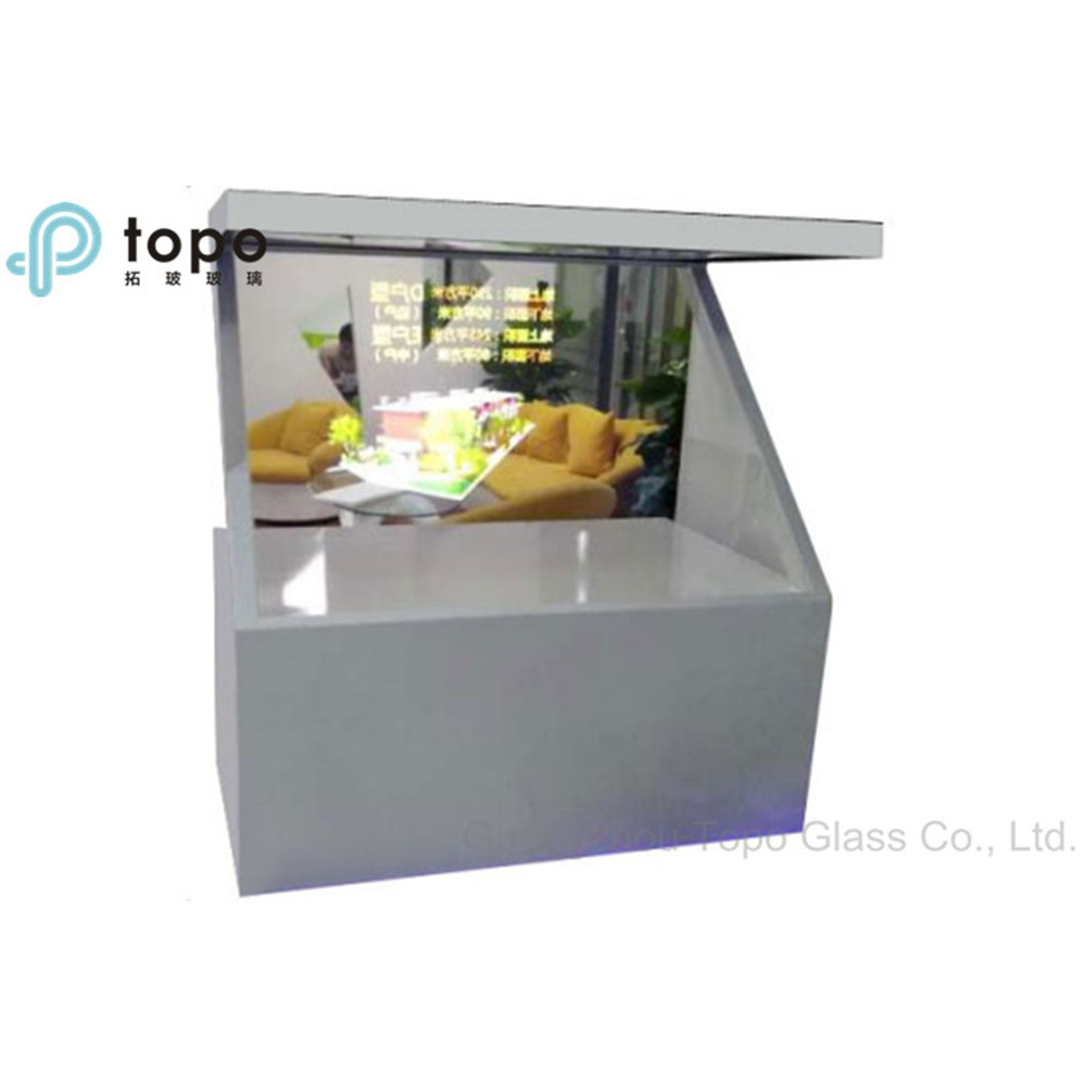 Vitrine d'affichage d'hologramme de pyramide 180 ° 3D