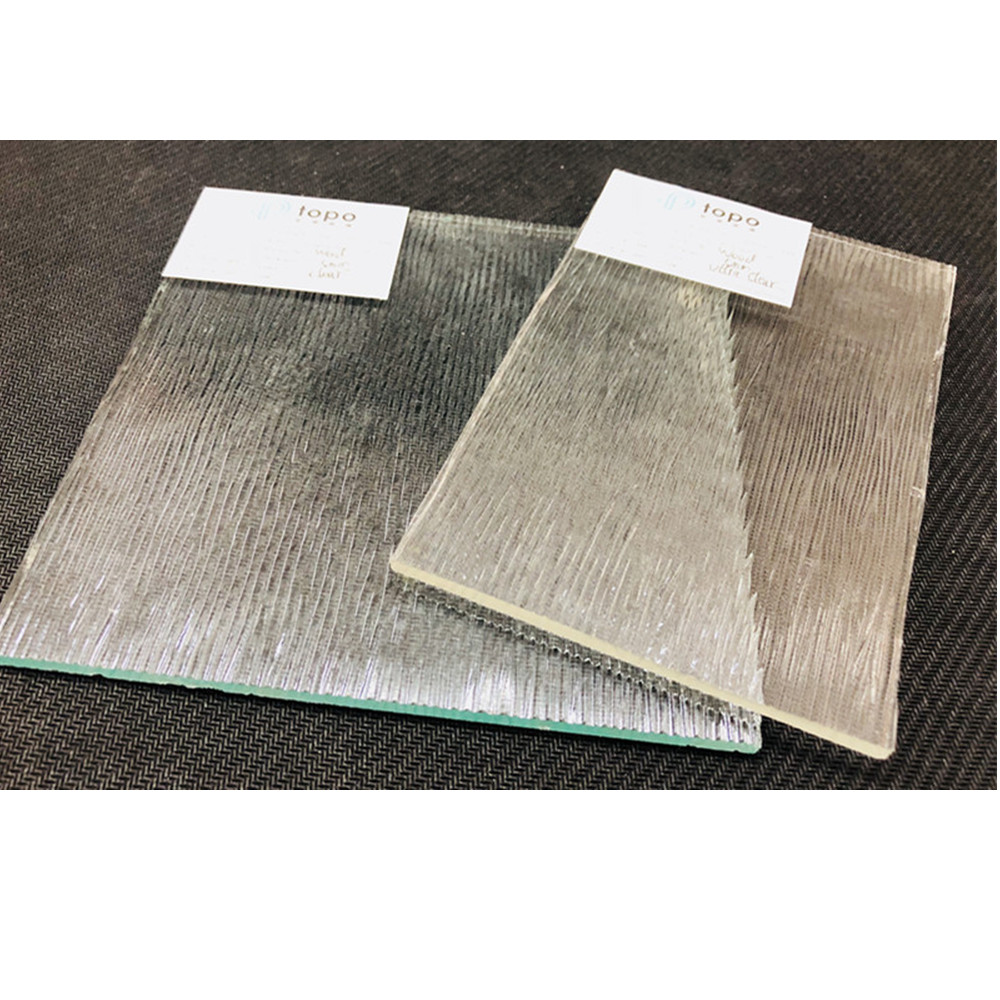 Verre à motifs en bois ultra clair