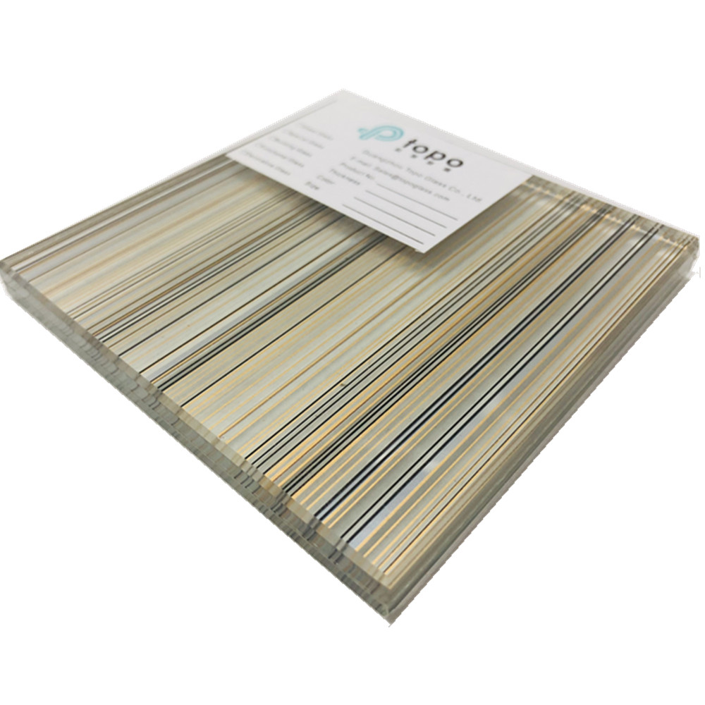 Verre de sécurité feuilleté en treillis métallique