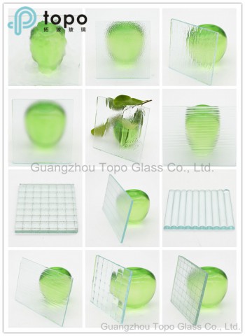 Clear Figured Patterned Glass