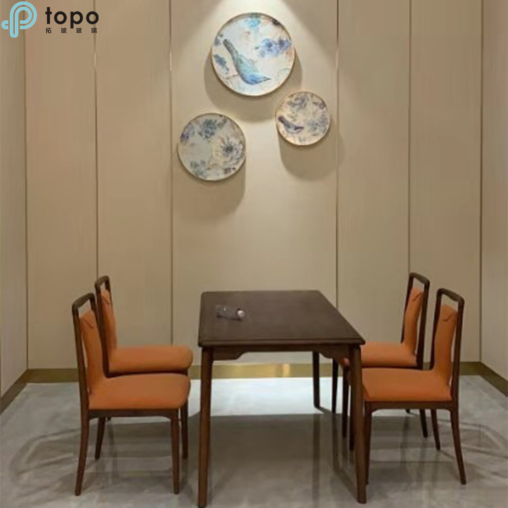 Oiseaux décoratifs faciles à nettoyer et peinture murale en verre de cercle d'art de fleur