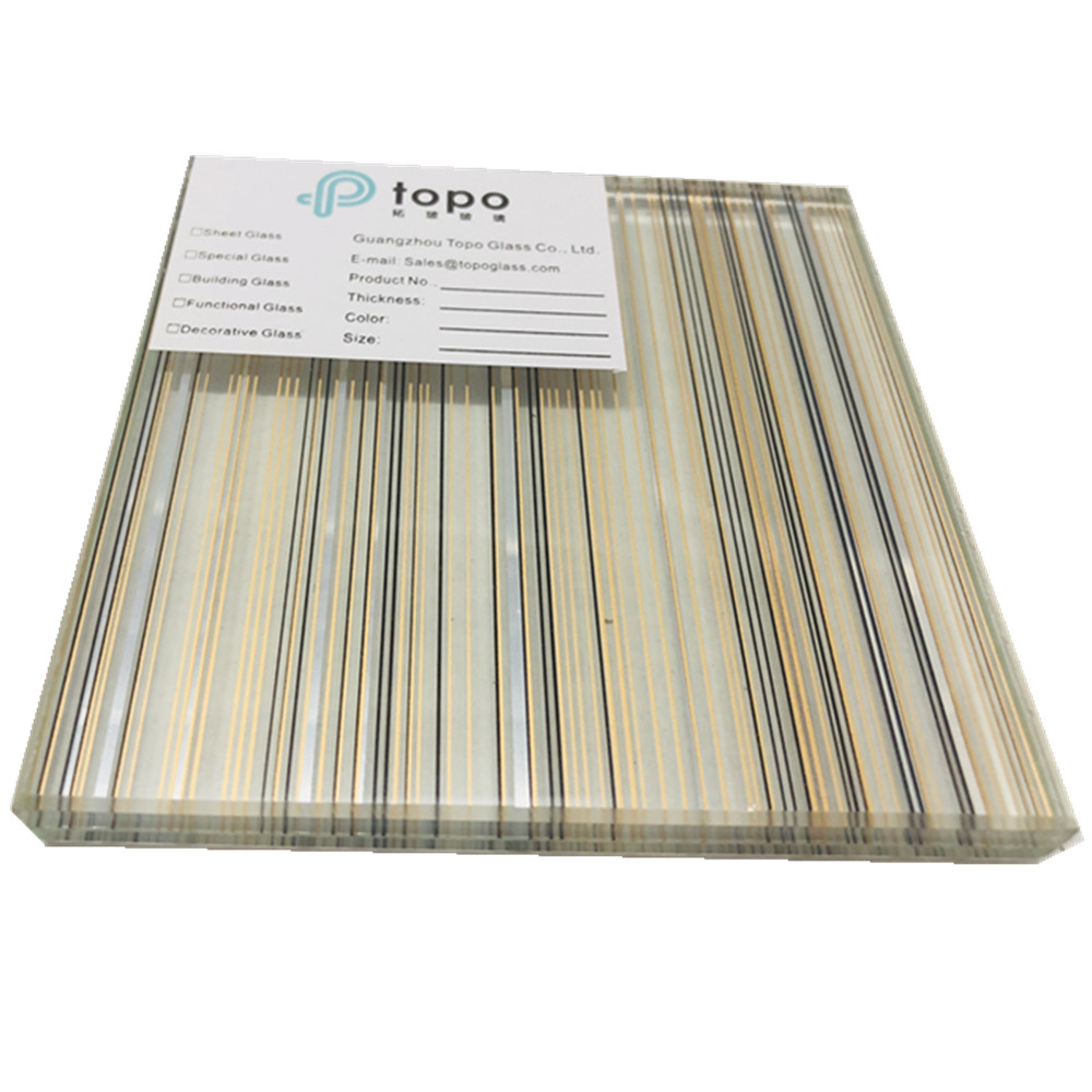 Verre de sécurité feuilleté en treillis métallique