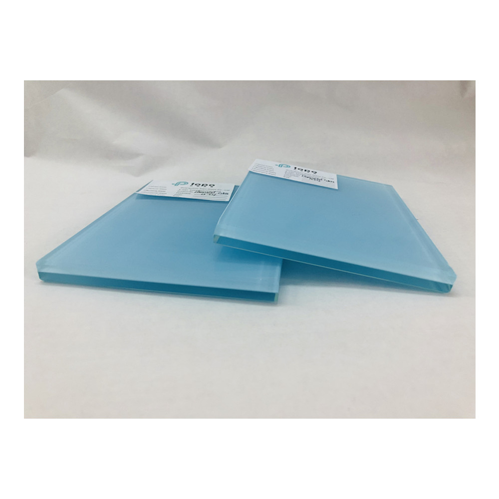 6,38 mm 8,38 mm verre feuilleté bleu clair