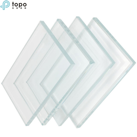 Feuilles de verre flotté à faible teneur en fer de 19 mm pour murs-rideaux