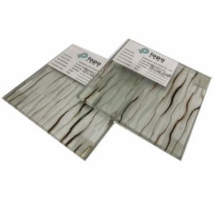 Verre décoratif stratifié en treillis métallique ultra clair