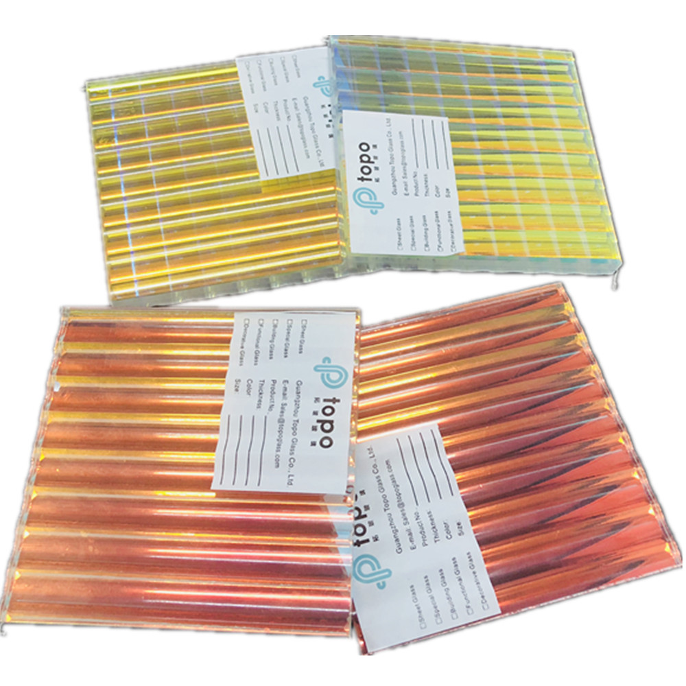 Verre à motif laminé à changement de couleur