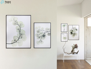 Cinq Ensembles Peintures Chinois Vert Feuille Art Sculpté Fusing Verre Suspendu Peinture