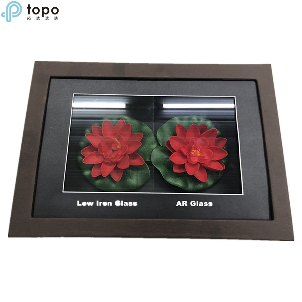 Verre antireflet à faible teneur en fer AR pour le verre de musée