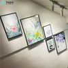 Mur suspendu moderne Art coloré décor plante succulente Loft peinture sur verre