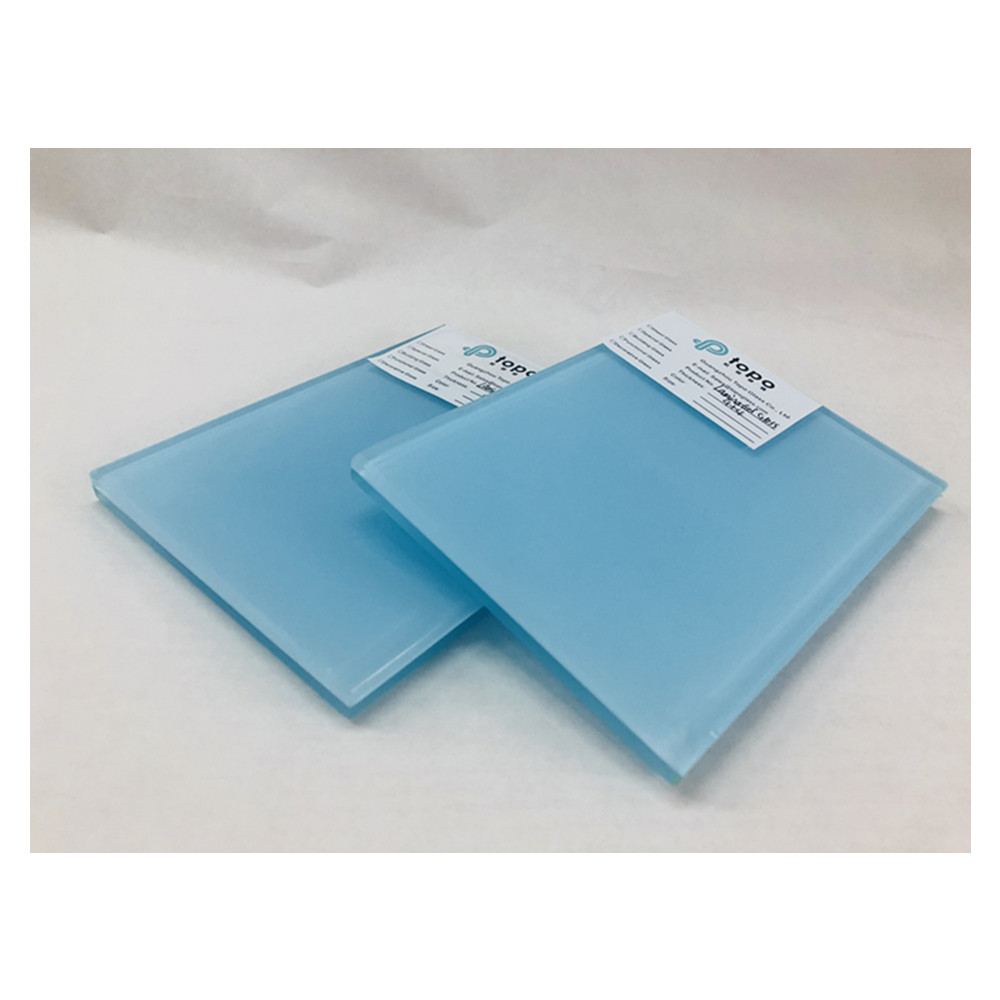 6,38 mm 8,38 mm verre feuilleté bleu clair