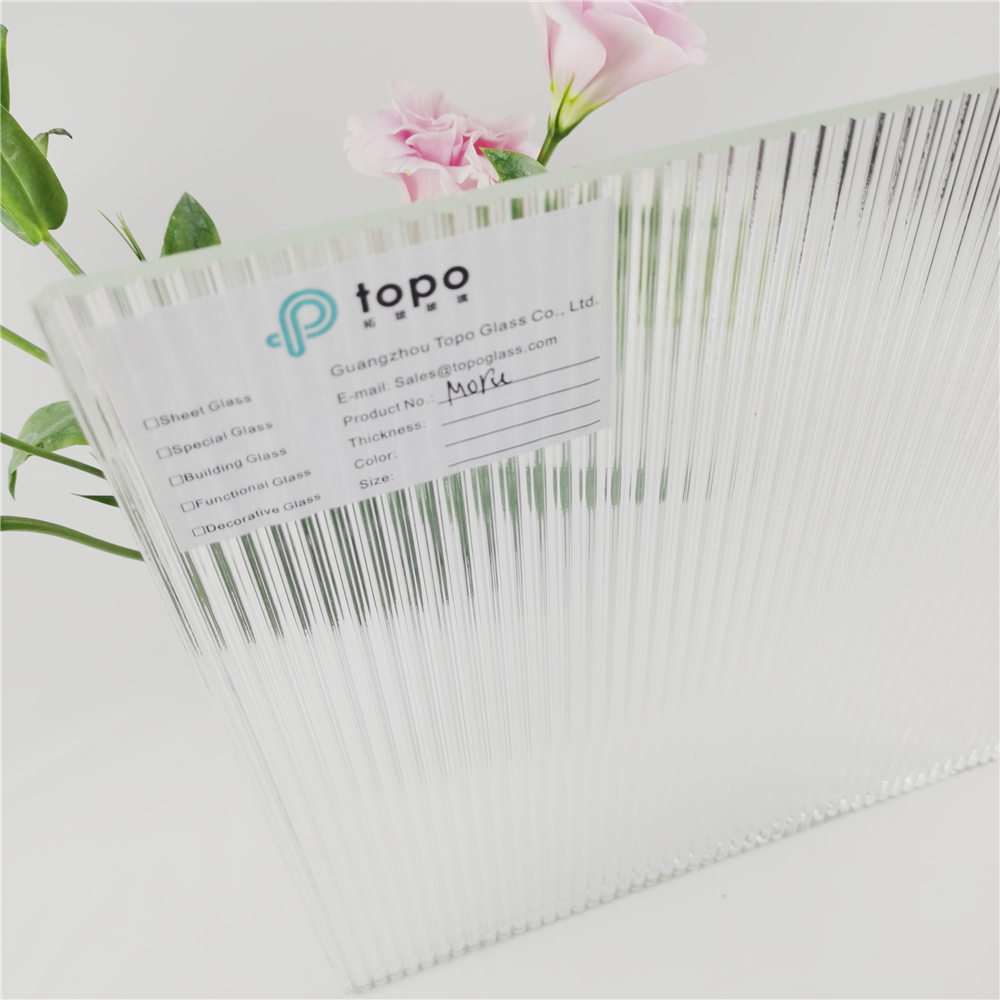 3 mm 4 mm 5 mm 6 mm 8 mm 10 mm Verre de motif Moru ultra clair à faible teneur en fer