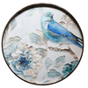 Nettoyez facilement les oiseaux décoratifs et l'art floral, cercle de tenture murale, peinture sur verre