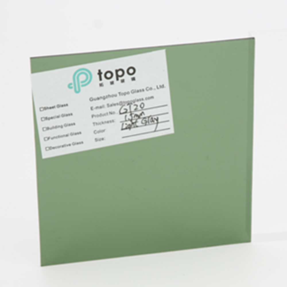 Moins de 2 mm de couleur vert / bleu / bronze / noir / rose / gris feuille de verre ultra mince