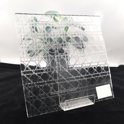 Verre texturé ultra clair à motif Dior