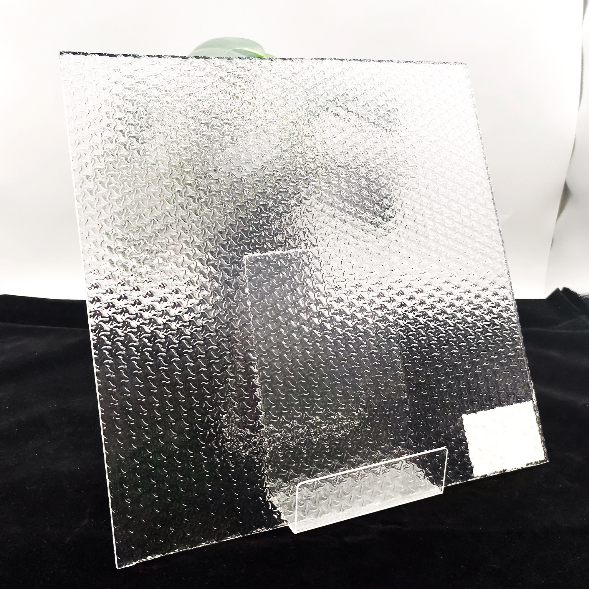 Verre gaufré texturé ultra clair à motif d'étoile