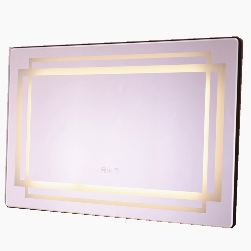 Lavabo de salle de bain 3mm-6mm miroir HD argenté