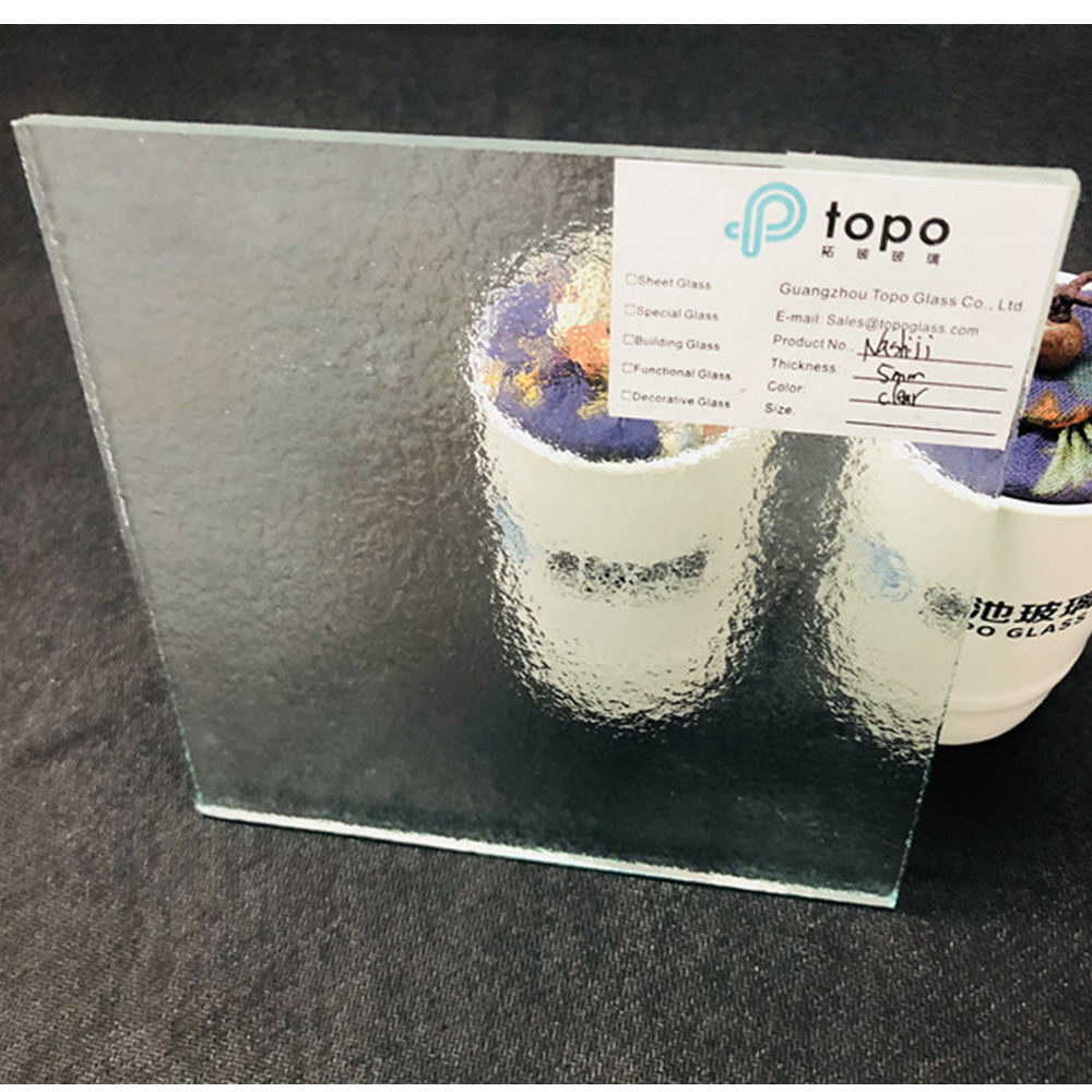 Verre transparent à motif Nashiji de 3 mm 4 mm 5 mm