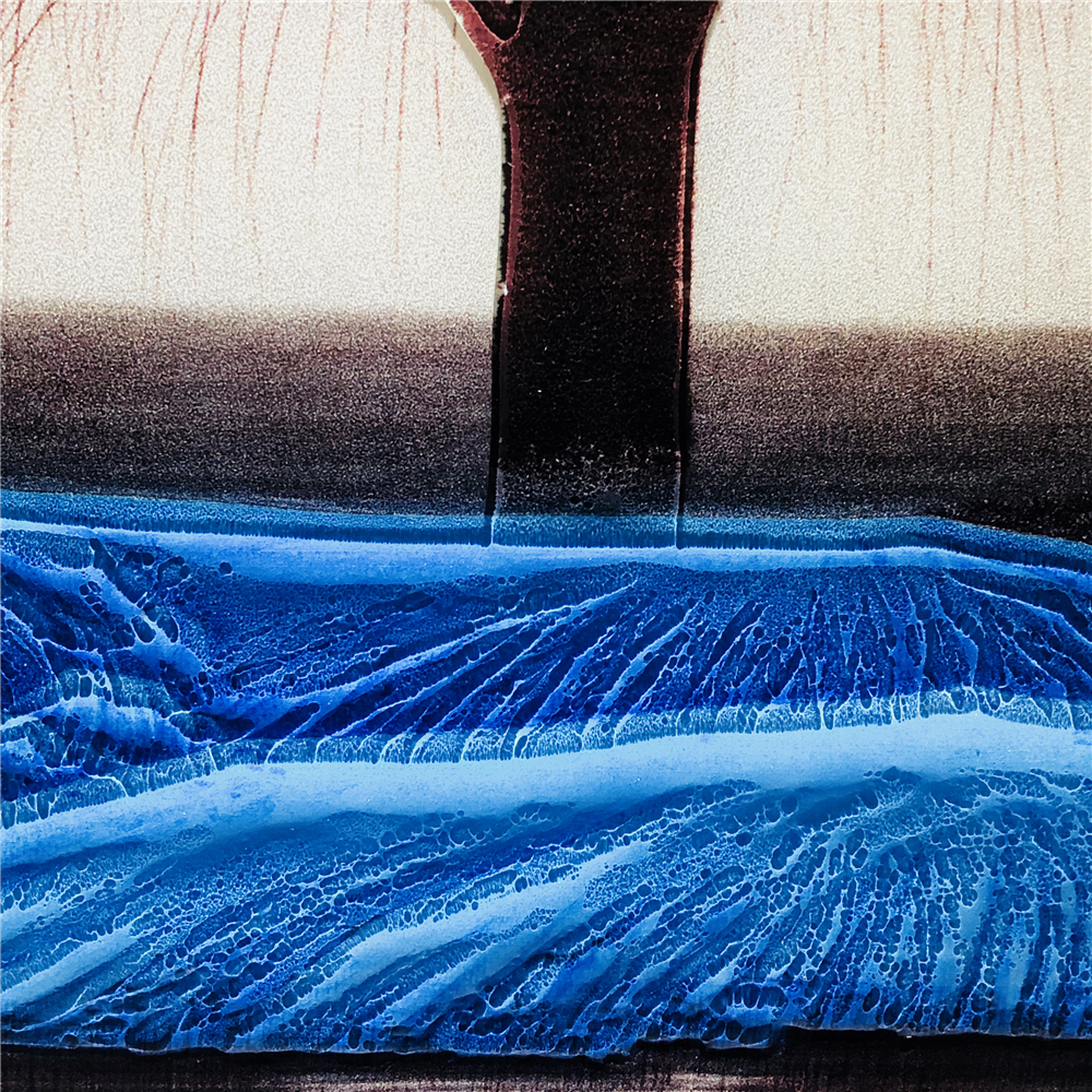 Peinture sur verre de style moderne pour la décoration de la maison