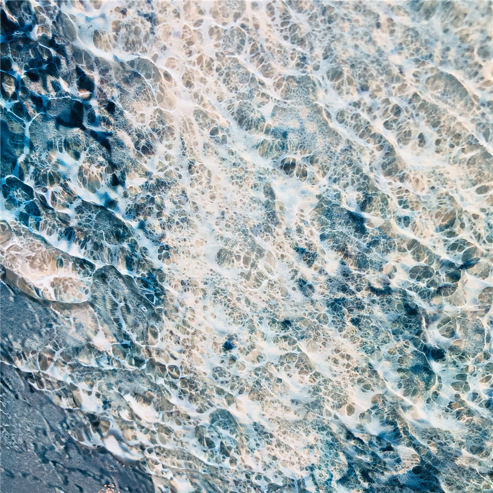 Salon Décoratif 1000mm*600mm et 1610mmx910mm Les Vagues Galss Peinture