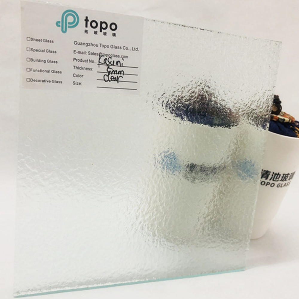 Verre transparent à motif Kasumi de 3 mm 4 mm 5 mm