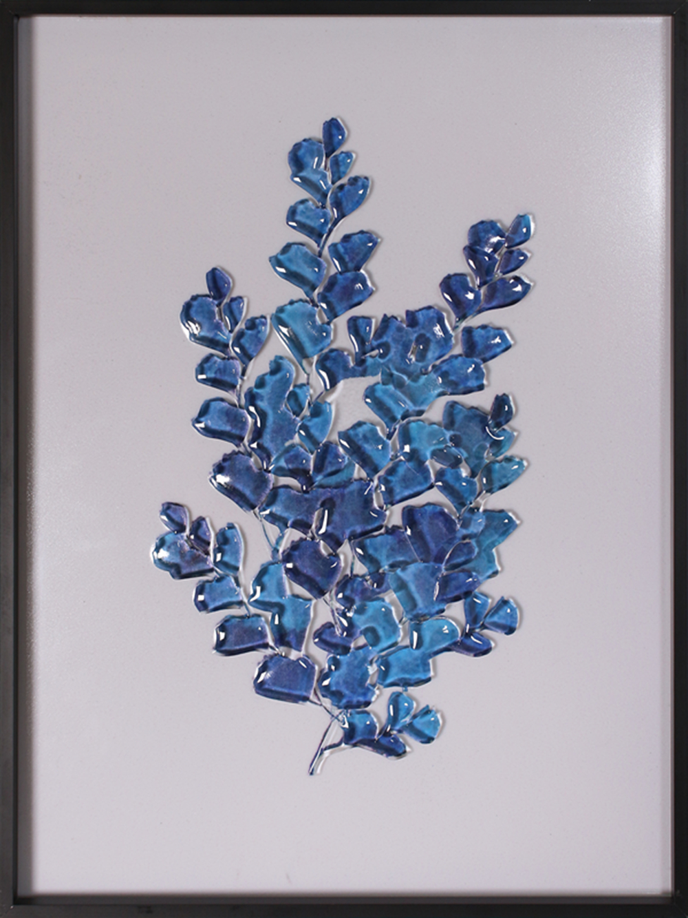 Vente en gros Nordic Nouveau Design Plantes Vertes Fleur Tenture Murale En Verre Décor Peinture