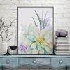 Art mural suspendu moderne décor coloré plante succulente Loft peinture sur verre