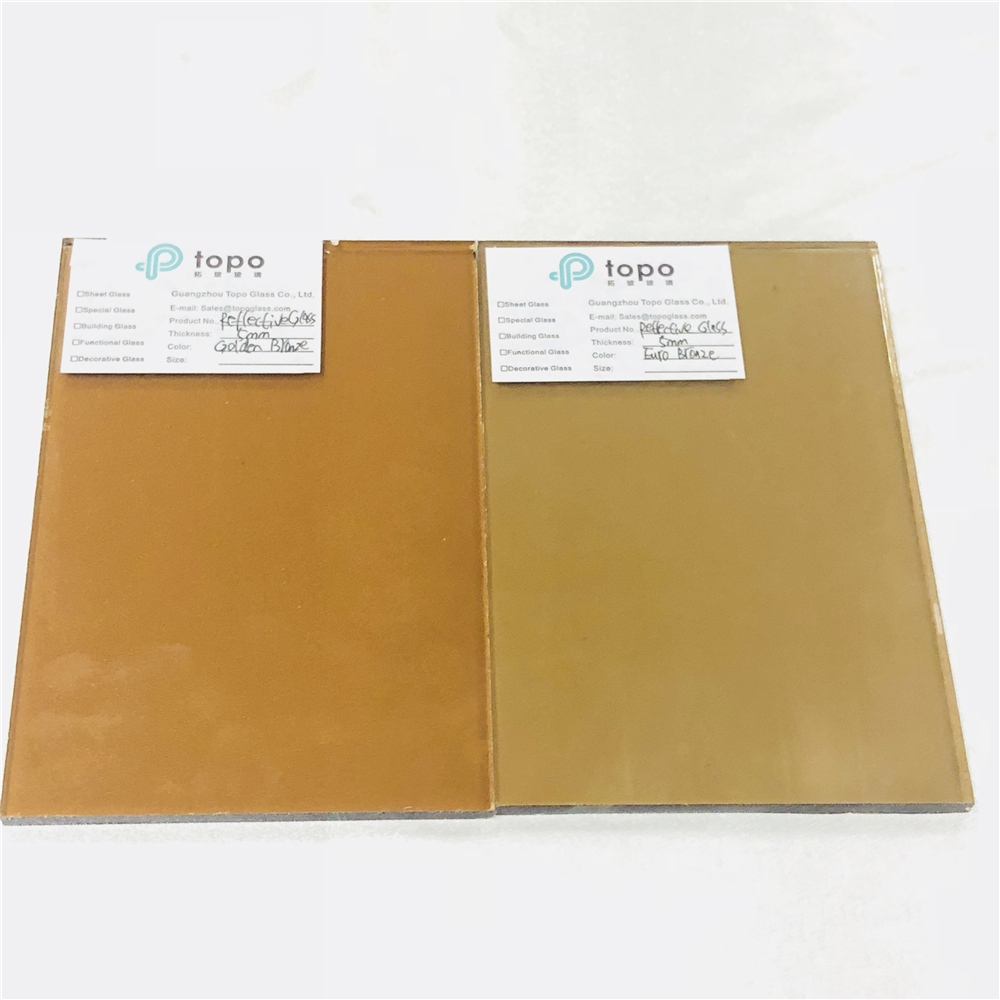 4mm 5mm 6mm 8mm 10mm 12mm Verre réfléchissant enduit bronze clair