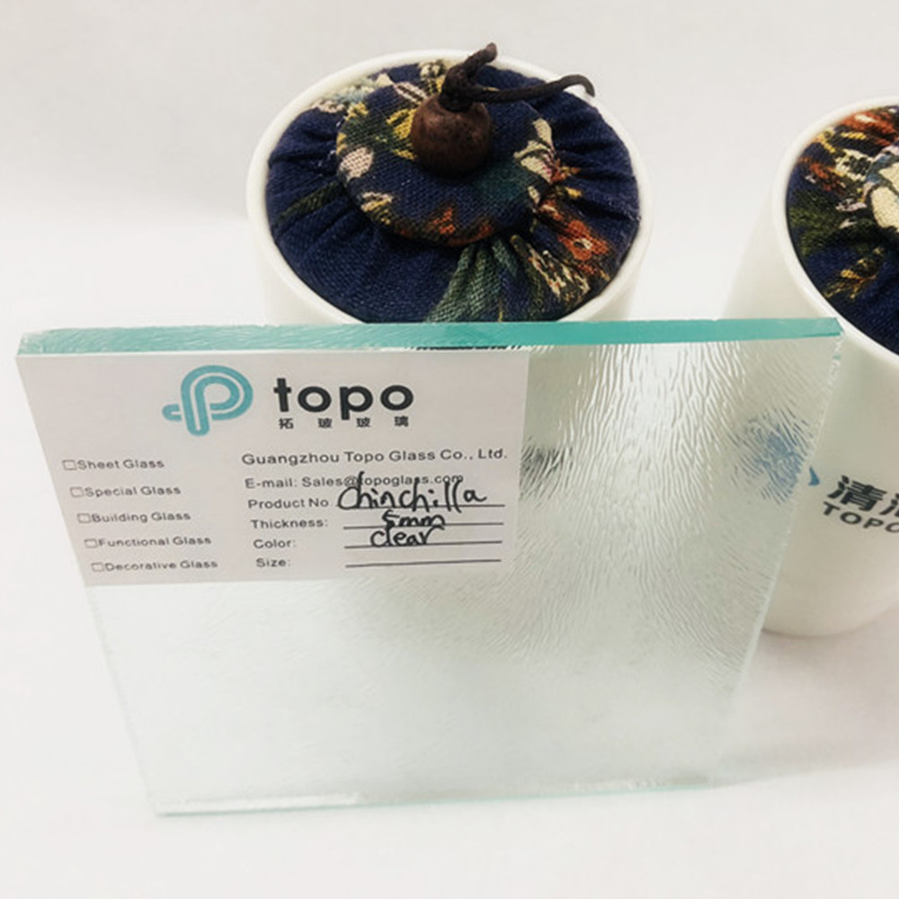 Verre transparent à motifs Chinchilla 3 mm 4 mm 5 mm