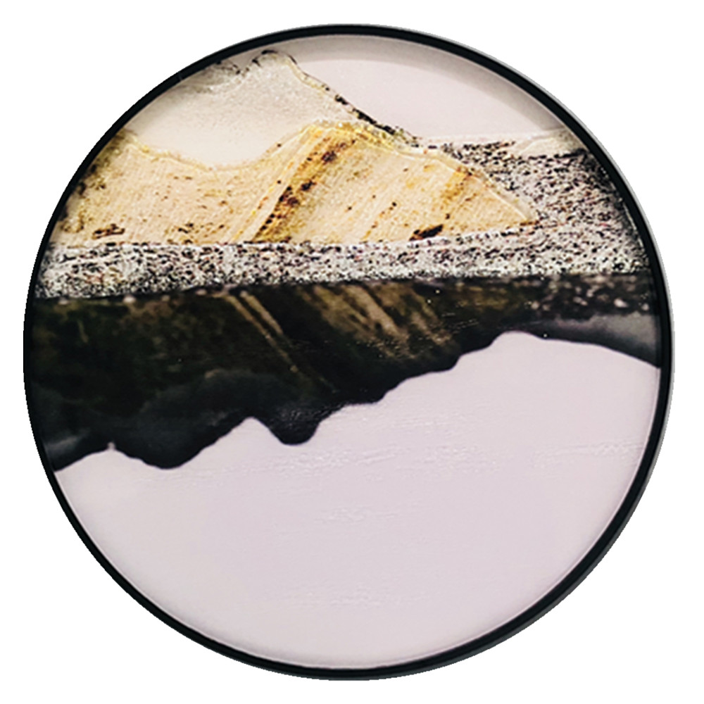 Peinture décorative sur verre d'art moderne de cercle de 400 mm 500 mm de style chinois sur l'approvisionnement