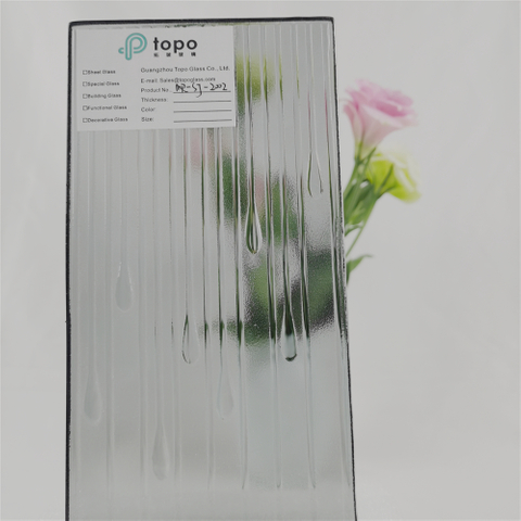 Nouveau design Verre de motif de fusion gris 6mm-19mm