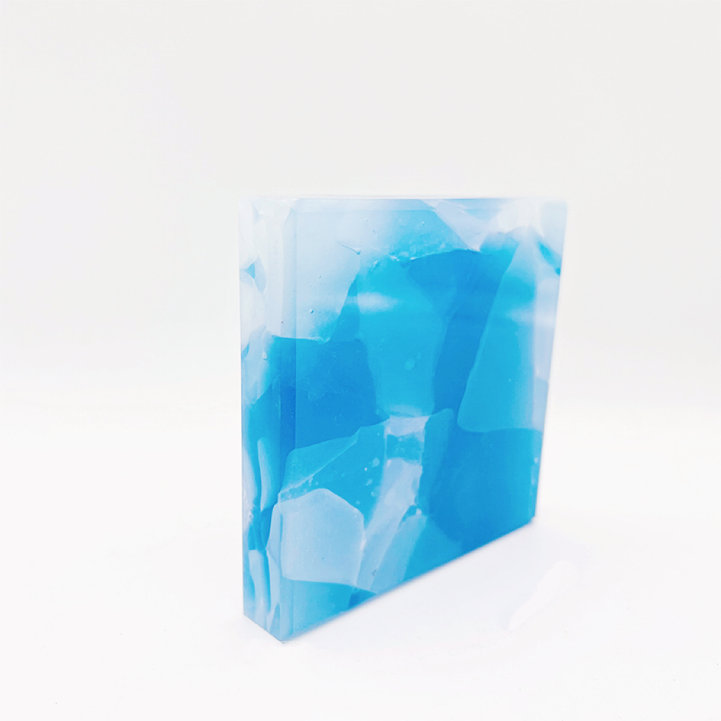 Verre de Jade Papillon Bleu