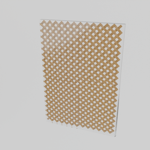 Verre feuilleté intercalaire en bambou