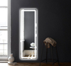 Miroir de salle de bain décoratif avec lampe LED