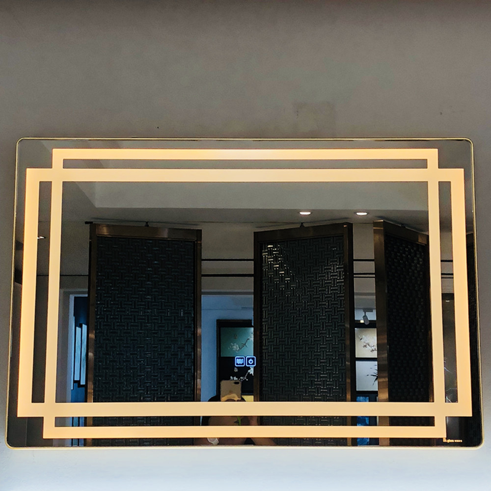 Lavabo de salle de bain 3mm-6mm miroir HD argenté