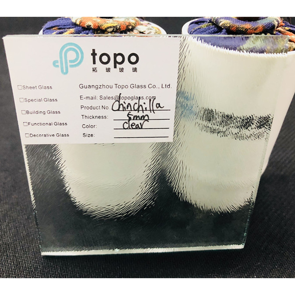 Verre transparent à motifs Chinchilla 3 mm 4 mm 5 mm