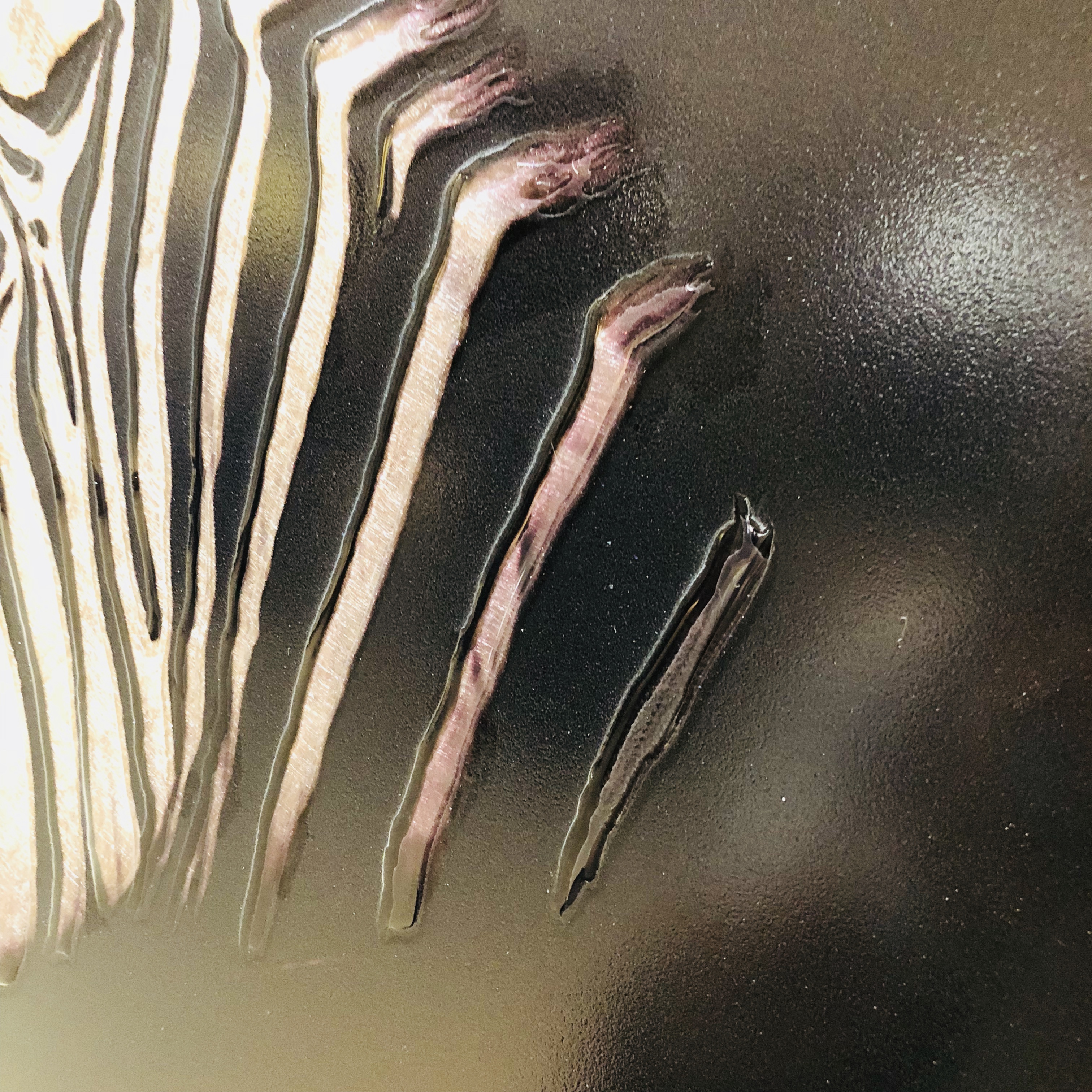 Peinture en verre de zèbre de la protection de l'environnement de style moderne 3D pour la décoration