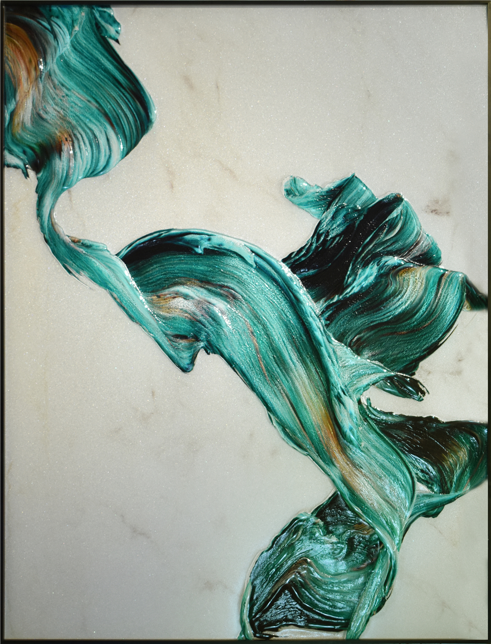 Peinture sur verre ultra claire à faible teneur en fer de couleur de ressort de fonte chaude