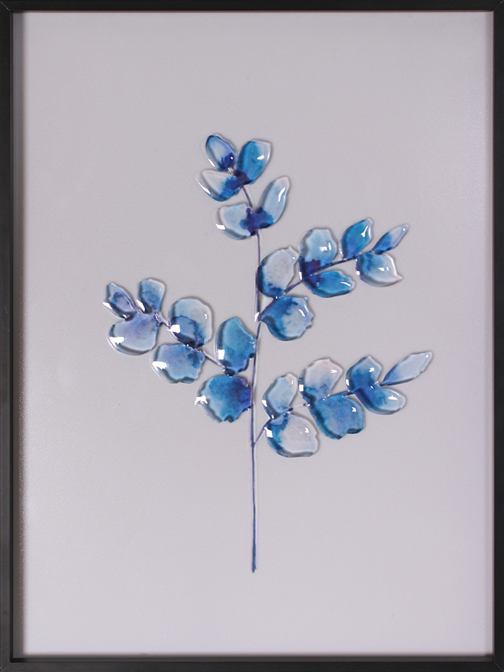 Vente en gros Nordic Nouveau Design Plantes Vertes Fleur Tenture Murale En Verre Décor Peinture