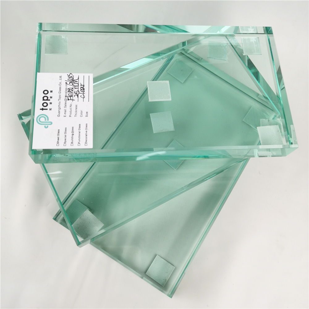 Verre à flotteur transparent de 25 mm