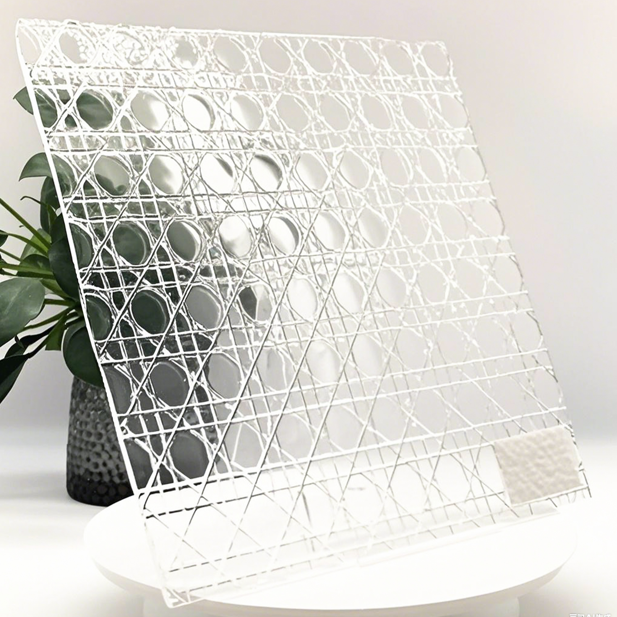 Verre texturé ultra clair à motif Dior