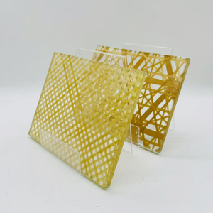Verre feuilleté tissé en bambou