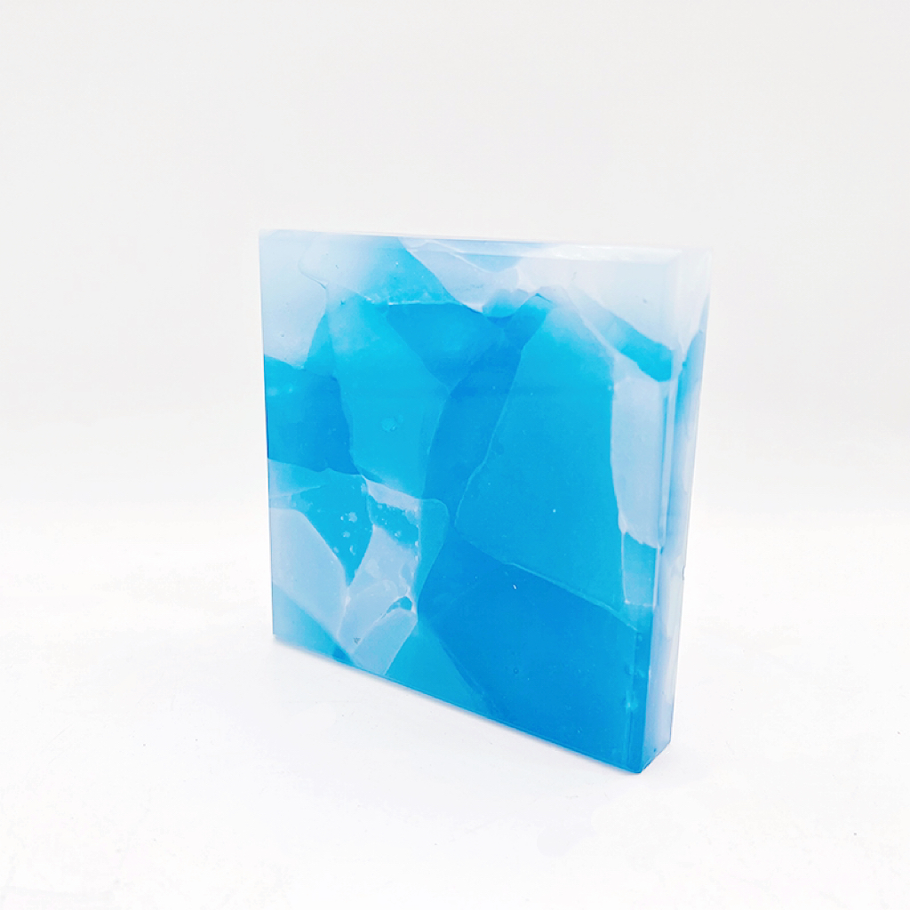 Verre de Jade Papillon Bleu