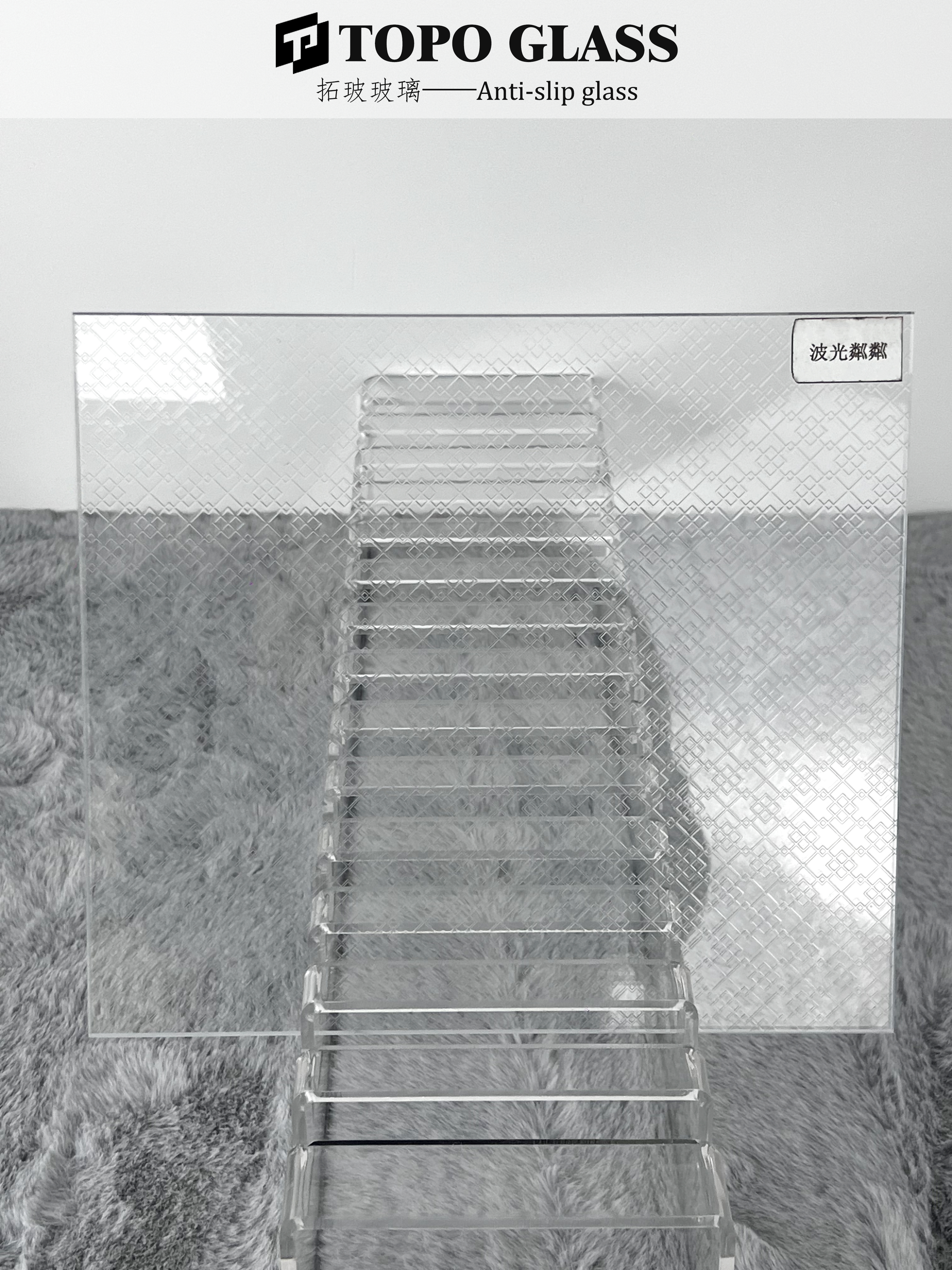 Verre antidérapant