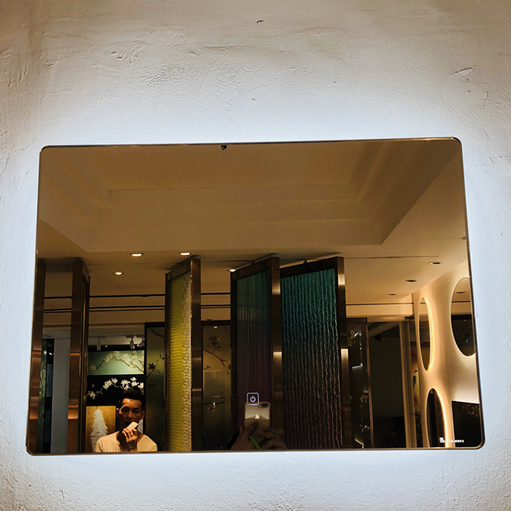 Miroir de maquillage décoratif avec lumière LED