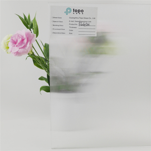 Verre transparent à motif flutélite de 3 mm 4 mm 5 mm
