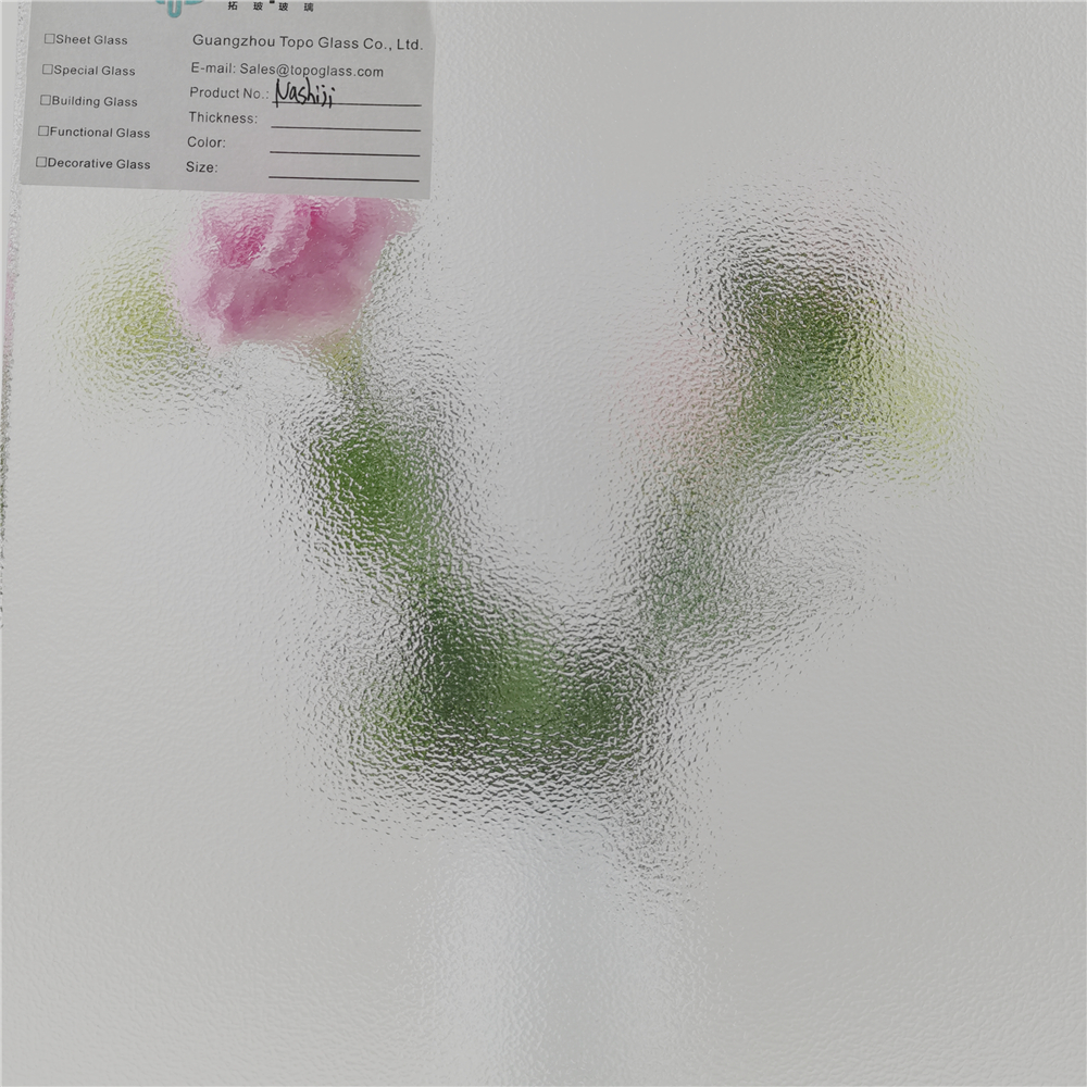 Verre transparent à motif Nashiji de 3 mm 4 mm 5 mm