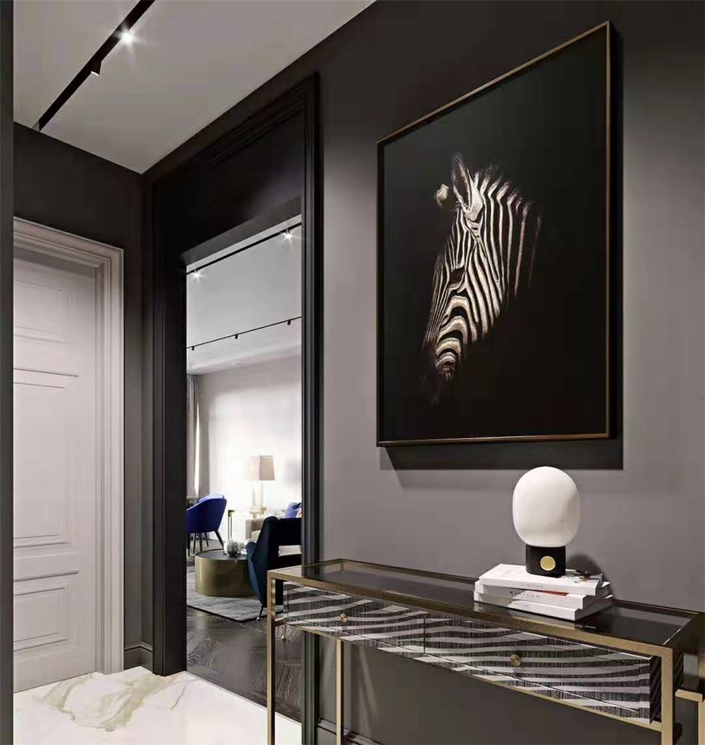 Peinture en verre de zèbre de la protection de l'environnement de style moderne 3D pour la décoration