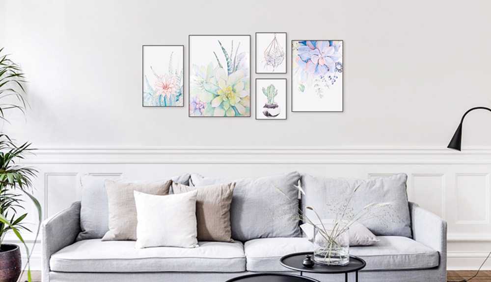 Peinture de plantes succulentes